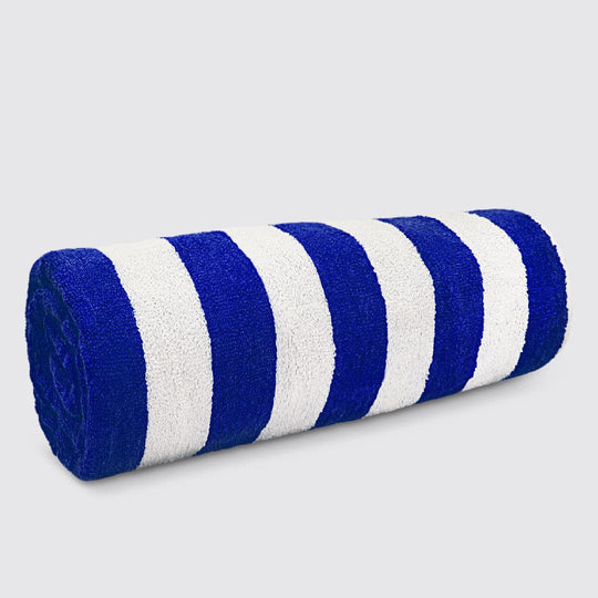 Roll blue stripe towel